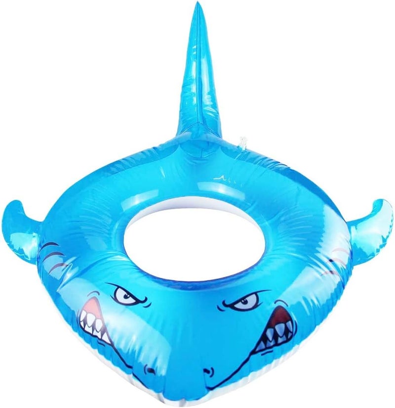 LAFALA Pool Floats Kids Shark Floaties Inflatable Pool Swim Lounger Raft Summer Swimming Ring Pool Toys for Adults Kids 40.9"*32.3"*17.7" - Image 1